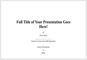 custom template Custom PowerPoint Presentation Template